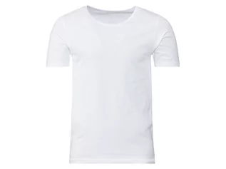 Koszulki męskie - LIVERGY Podkoszulka męska z biobawełną (4/S, Biały, Dekolt okrągły) - grafika 1