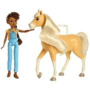 Lalki dla dziewczynek - Mattel Lalka + beżowy koń Mustang Duch wolności - miniaturka - grafika 1