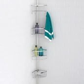 Pojemniki łazienkowe - Eisl Teleskopowa Półka Narożna Pod Prysznic, Chromowa - miniaturka - grafika 1