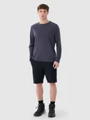 Spodenki męskie - 4F Spodenki trekkingowe 4Way Stretch męskie 4FWSS25TFSHM0877-20S Czarny Roz. XL - miniaturka - grafika 1