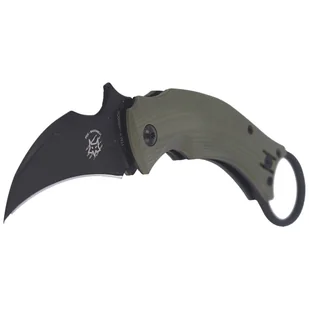 Nóż składany FOX Karambit Black Bird by Bastinelli G10 OD Green, Black Idroglider (FX-591 OD) - Noże - miniaturka - grafika 2