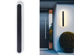 Lampa elewacyjna - kinkiet ogrodowy - oprawa zewnętrzna LED LS011 19W 60cm - Czarny - Biały neutralny (4500K) - Lampy ogrodowe - miniaturka - grafika 1