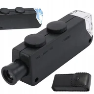 Mikroskopy i lupy - Lupa Jubilerska Mikroskop 60X 100X Led Zoom Focus - miniaturka - grafika 1