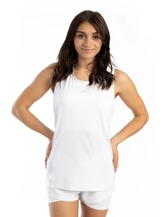 Koszulki sportowe damskie - SPYDER Top sportowy w kolorze białym - grafika 1