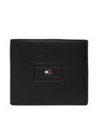 Portfele - Tommy Hilfiger Portfel Th Casual Flag Cc And Coin AM0AM14255 Czarny - miniaturka - grafika 1