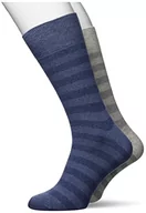 Skarpetki męskie - ESPRIT Mesh Stripe 2-Pack skarpety męskie trwałe bawełna organiczna wielokolorowe fantazyjny wzór w paski krój do połowy zestaw 2 par, Kolor: różne kolory, 39/42 EU - miniaturka - grafika 1