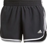Spodnie sportowe damskie - Adidas Spodenki damskie adidas Marathon 20 Short czarne GK5265 XL 4" - miniaturka - grafika 1