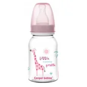 Kubki dla dzieci - CANPOL BABIES Butelka wąska 120ml Africa Różowa żyrafa 0m+ 59/100 - miniaturka - grafika 1