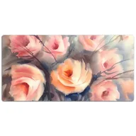Podkładki na biurko - Podkładka na biurko z nadrukiem Wyjątkowe róże 120x60 cm - miniaturka - grafika 1