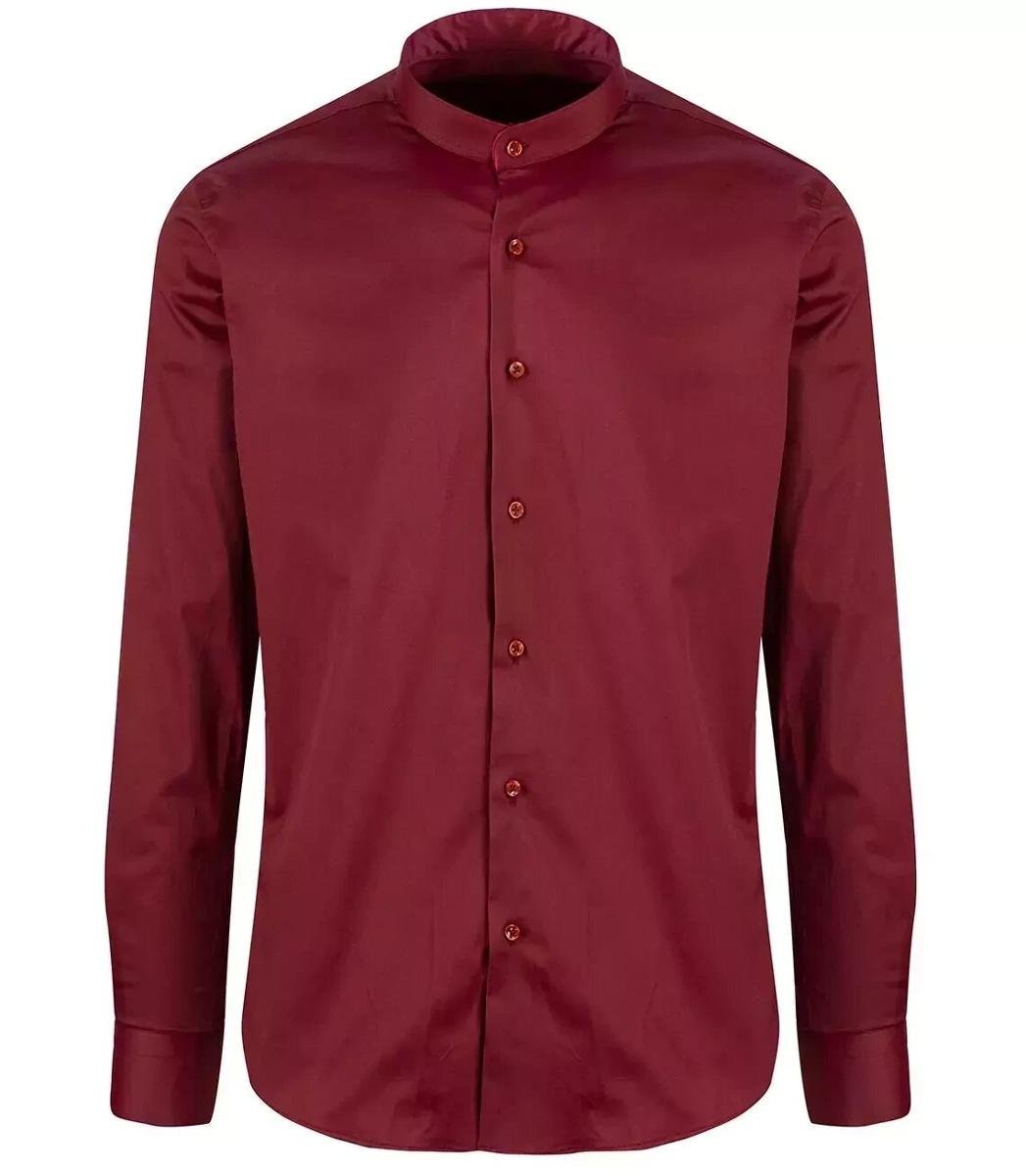 Męska koszula gładka slim fit dopasowana-45/46