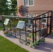 Szklarnie ogrodowe - Ogród zimowy SOHO Black 434x290cm Solid PC + Glass - Gutroof - miniaturka - grafika 1