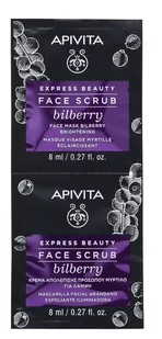 Apivita Apivita Express Beauty Jagoda - rozświetlający peeling do twarzy 2x8ml - Maseczki do twarzy - miniaturka - grafika 1