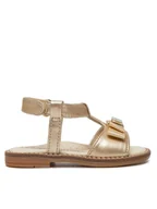 Buty dla dziewczynek - Tommy Hilfiger Sandały Sandalo T1A2-33940-0220 M Złoty - miniaturka - grafika 1