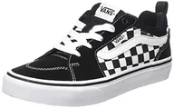 Buty dla dziewczynek - Vans Yt Filmore trampki dziecięce unisex, Checkerboard czarna biała, 17 EU - miniaturka - grafika 1