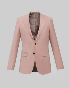 marynarka do zestawu badia róż slim fit - Marynarki męskie - miniaturka - grafika 1