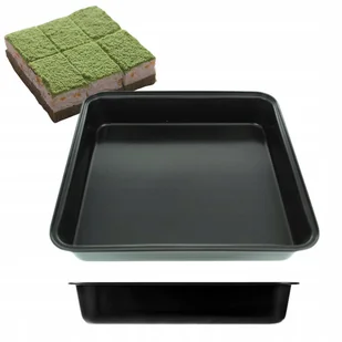 Blacha do pieczenia kwadratowa forma do ciasta zapiekanki pasztetu 23x23cm - Formy do ciast Blacha do pieczenia kwadratowa forma do ciasta zapiekanki pasztetu 23x23cm - Formy do ciast - miniaturka - grafika 1