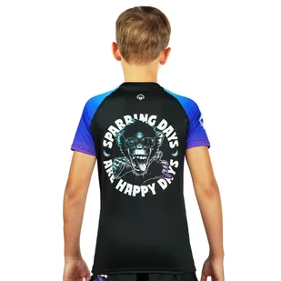 Rashguard dla dzieci Ground Game Cheeky Monkey z krótkim rękawem - Kimona, stroje i obuwie - miniaturka - grafika 1