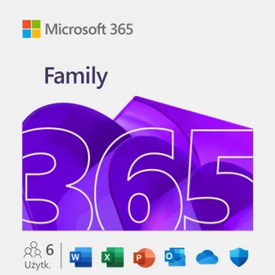 Microsoft 365 Family MS-FAMILY-ESD - Programy biurowe - miniaturka - grafika 1