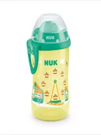 Butelki dla niemowląt - NUK Butelka dziecięca "Flexi Cup" w kolorze żółtym - 300 ml - miniaturka - grafika 1