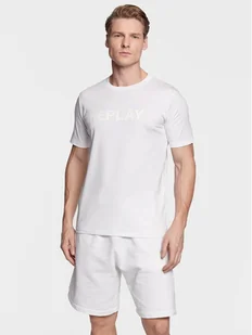 Replay T-Shirt M6462.000.23188P Biały Regular Fit - REPLAY - Koszulki męskie - miniaturka - grafika 1