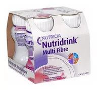 Żywienie medyczne - Nutridrink Multi Fibre o smaku truskawkowym, 4 x 125 ml - miniaturka - grafika 1