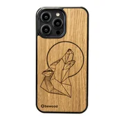Etui i futerały do telefonów - Drewniane Etui Bewood iPhone 14 Pro Max WILK DĄB - miniaturka - grafika 1