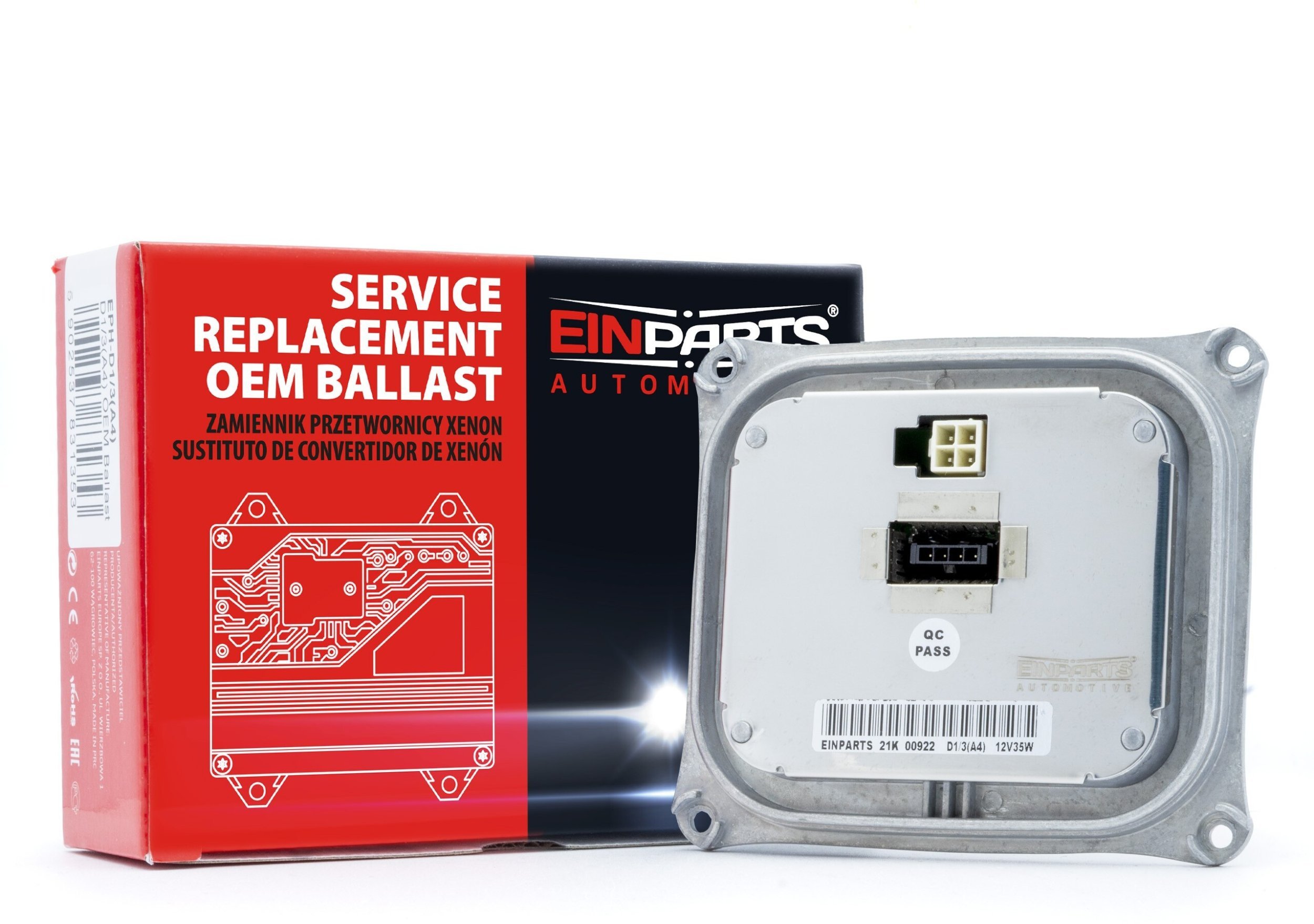 Przetwornica Einparts Automotive EINPARTS PRZETWORNICA XENONOWA EPH-D1/3 DO AUDI A4 OE DŁUGOTRWAŁA WYDAJNOŚĆ