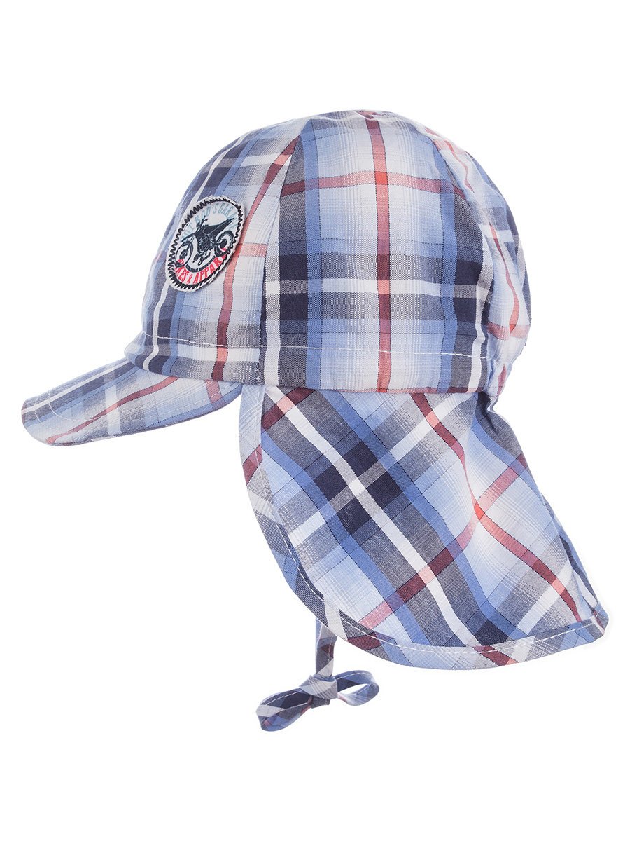 Chłopięca czapka sznurowana z daszkiem i ochroną na kark granatowa Döll