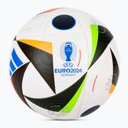 Piłka nożna - Piłka do piłki nożnej adidas Fussballliebe Competition Euro 2024 white/black/glow blue rozmiar 5 - miniaturka - grafika 1