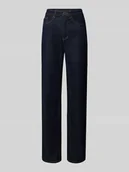 Spodnie damskie - Jeansy o kroju straight leg z 5 kieszeniami model ‘KELLY’ - miniaturka - grafika 1