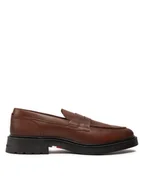 Półbuty męskie - Tommy Hilfiger Loafersy Comfort Lwt Lth Loafer FM0FM05089 Brązowy - miniaturka - grafika 1