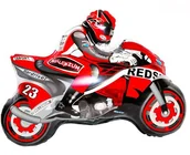 Balony i akcesoria - Balon Foliowy Motor Czerwony (66cm*53cm) - miniaturka - grafika 1