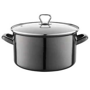 Garnek emaliowany Emalia Polska Pleszew Metalico 24 cm 5,6 l - Garnki - miniaturka - grafika 1