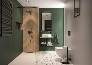 Deante Kerria Plus Kabina walk-in z powłoką 90 cm - Kabiny prysznicowe - miniaturka - grafika 2