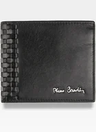 Portfele - Pierre Cardin, Portfel skórzany męski, Tilak39 8824, czarny, ochrona RFID, mały - miniaturka - grafika 1