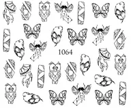 Ozdoby do paznokci - Naklejki wodne na paznokcie - nr 1064 - miniaturka - grafika 1