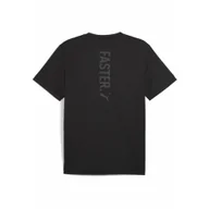Koszulki sportowe męskie - Męska koszulka do biegania z nadrukiem Faster PUMA Black Q3 & Q4 - miniaturka - grafika 1