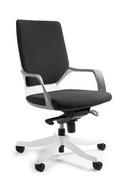 Fotele i krzesła biurowe - Unique Fotel biurowy Apollo M biały/czarny - miniaturka - grafika 1