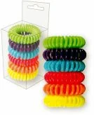 Top Choice Gumki do włosów sprężynki wire wielokolorowe 6 szt. - Ozdoby do włosów - miniaturka - grafika 1