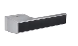 Klamka Tupai 3089 RE chrom satyna/dekor czarny błysk - Klamki - miniaturka - grafika 1