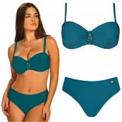 Stroje kąpielowe - Strój kąpielowy dwuczęściowy SELF 730 BM2 Bayamon morski 38B M 70B - miniaturka - grafika 1