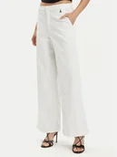 Spodnie damskie - Patrizia Pepe Spodnie materiałowe 2P1577/D076-W146 Biały Relaxed Fit - miniaturka - grafika 1