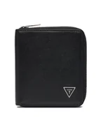 Portfele - Guess Duży Portfel Męski SMMASL LEA02 Czarny - miniaturka - grafika 1