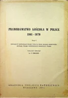 Religia i religioznawstwo - Prawodawstwo Kościoła w Polsce 1961 - 1970 - miniaturka - grafika 1