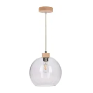 Lampy sufitowe - Spotlight Svea Wisząca Spot-Light 13560160 Drewno Brzozowe/Szkło - miniaturka - grafika 1