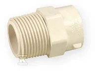 Łączniki, trójniki, kształtki - Nibco Złączka wkrętna KW/GZ PVC-C 1/2" - miniaturka - grafika 1