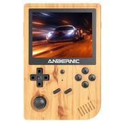 Konsole i gry retro - ANBERNIC RG351V Retro Game Console Handheld 16GB, Gaming Console Emulator for NDS, N64, DC, PSP Games - Wood Grain Color - miniaturka - grafika 1