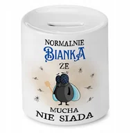 Skarbonki - Skarbonka Dla Bianki na Urodziny Idealny Prezent z Nadrukiem ze Zdjęciem + Opakowanie na prezent (wzór 03) - miniaturka - grafika 1