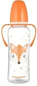 Butelki dla niemowląt - Canpol Butelka wąska z uchwytami 250ml 11/845ora - miniaturka - grafika 1
