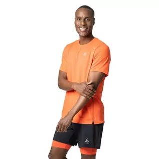 Koszulki sportowe męskie - Koszulka z krótkim rękawem męska do biegania Odlo T-shirt ZEROWEIGHT CHILL - grafika 1